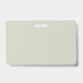 Badge Sauge Blanche Uni (Arrière)