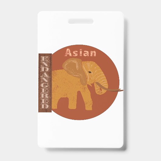 Badge Sauvez les éléphants (Avant)