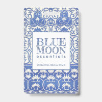 Savon aux huiles essentielles à motif bleu Monogra