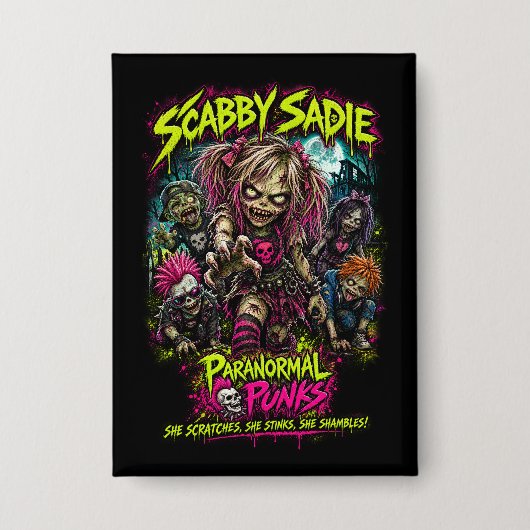 Badge Scabby Sadie – Paranormal Punks (Recto)