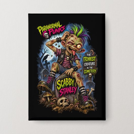 Badge Scabby Stanley – Paranormal Punks (Recto)