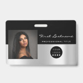Badge Scanner personnalisé avec code-barres et nom de lo (Avant)