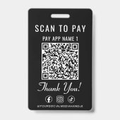 Badge Scanner pour payer 2 Codes QR de paiement Médias s (Avant)