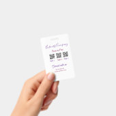 Badge Scanner pour payer le logo de l'entreprise code Q (Manuel / portable)