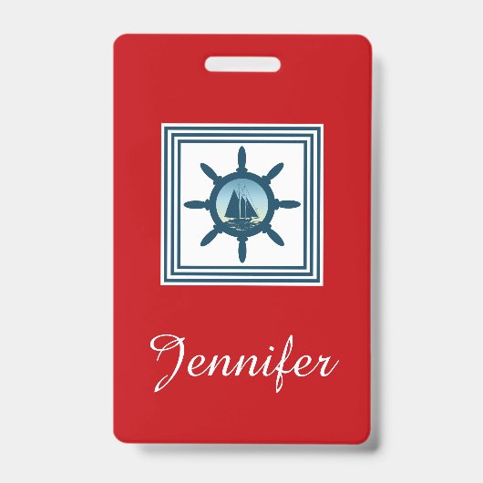 Badge Scène de voile (Avant)