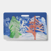 Badge Scène hivernale (Arrière)