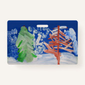 Badge Scène hivernale (Dos)