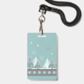 Badge Scène hivernale (Avant avec lanière)