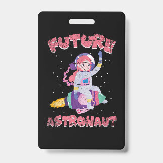 Badge Science spatiale Cosmonaute Enfants Cadeau Ast