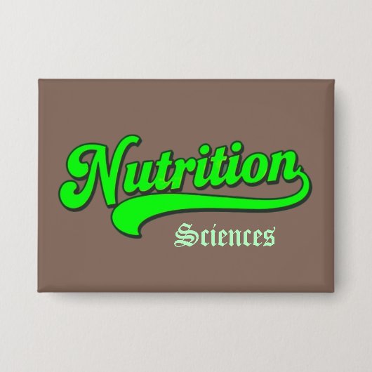 Badge "Sciences de la nutrition" B Grand Rectangle (Recto)