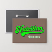 Badge "Sciences de la nutrition" B Grand Rectangle (Recto/Verso)