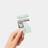 Badge Scolarisation à domicile Modèle d'élève non scolar (Manuel / portable)