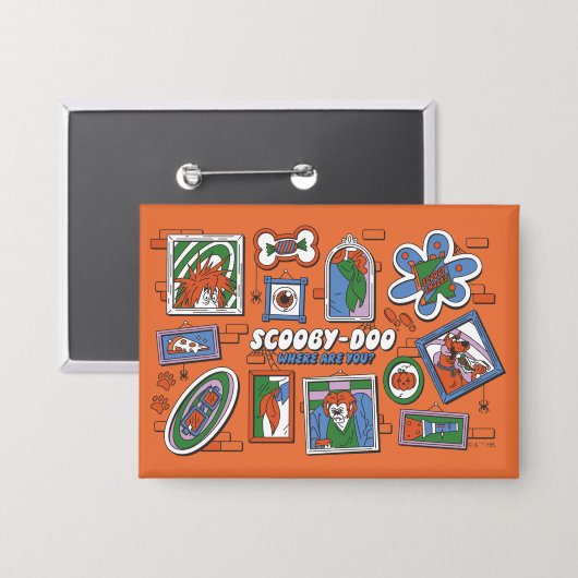 Badge Scooby-Doo Wall of Halloween Picture Frames (Recto/Verso)