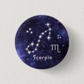 Badge Scorpio, Badge Zodiac Horoscope (Devant)