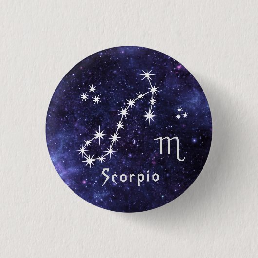 Badge Scorpio, Badge Zodiac Horoscope (Devant)