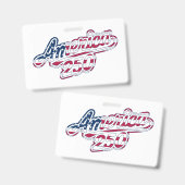Badge Script de drapeau America 250 Semiquincentennial D (Avant & arrière)