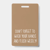 Badge Script Papillons Arc-en-ciel Professeurs Salle de  (Arrière)