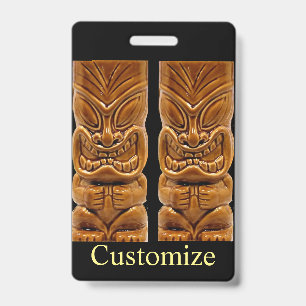 Badge Sculpture Gold Tiki Thunder_Cove