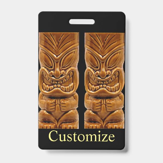 Badge Sculpture Gold Tiki Thunder_Cove (Avant)
