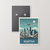 Badge Seattle Washington (Recto/Verso)