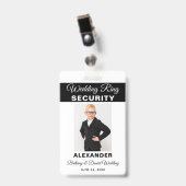 Badge Sécurité de bague de mariage - Choisissez la coule (Avant avec clip)