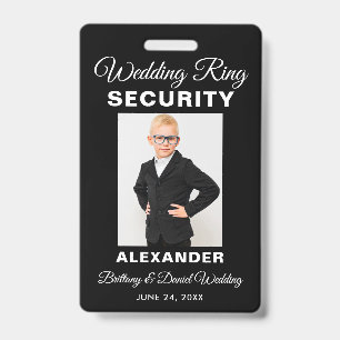 Badge Sécurité de bague de mariage - Choisissez la coule