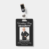 Badge Sécurité de bague de mariage - Choisissez la coule (Avant avec clip)