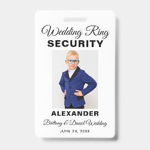 Badge Sécurité de la bague de mariage Photo Choisissez v