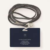 Badge Sécurité de l'entreprise - ID photo de l'employé p (Derrière avec lanière)