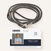 Badge Sécurité de l'entreprise - ID photo de l'employé p (Devant avec lanière)