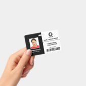 Badge Sécurité de l'ID photo de l'employé de l'enquêteur (Manuel / portable)