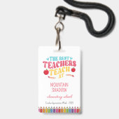 Badge Semaine d'appréciation de l'enseignant (Arrière avec lanière)