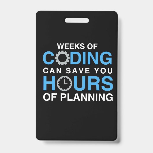 Badge Semaines de codage de programmeur (Avant)