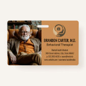 Badge Senior Gentleman | Thérapiste (Devant)