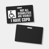 Badge Sensibilisation à la BPCO (Avant & arrière)