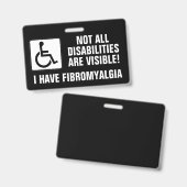 Badge Sensibilisation à la fibromyalgie (Avant & arrière)