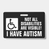 Badge Sensibilisation à l'autisme (Avant)