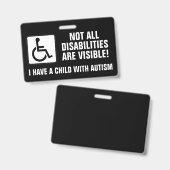 Badge Sensibilisation à l'autisme (Avant & arrière)