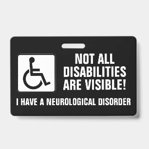 Badge Sensibilisation aux TROUBLES NEUROLOGIQUES