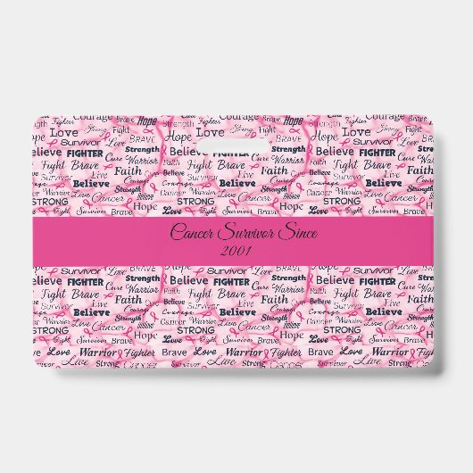 Badge Sensibilisation des survivants du cancer du sein (Front)