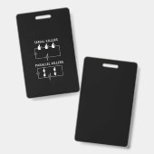 Badge Serial Killers Parallèlement Killers Electrician F (Avant & arrière)