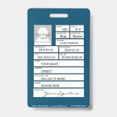 Badge Serrurier (Arrière)