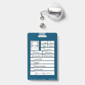 Badge Serrurier (Arrière avec rétractable)