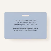 Badge Service à la clientèle minimaliste des employés (Dos)