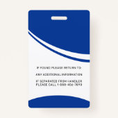 Badge Service Chien Autisme Personnalisé Soutien Photo C (Dos)