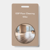 Badge Service De Nettoyage Du Sol Insignes De Travail Mo (Arrière)