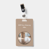 Badge Service De Nettoyage Du Sol Insignes De Travail Mo (Avant avec clip)