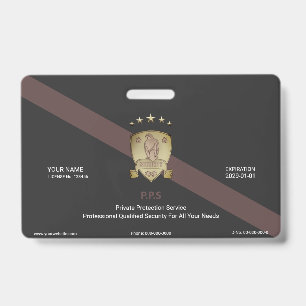Badge Service de sécurité privé