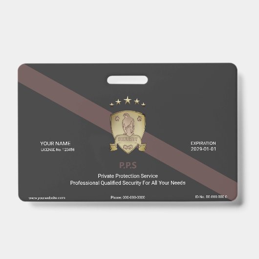 Badge Service de sécurité privé (Avant)