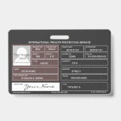 Badge Service de sécurité privé (Arrière)